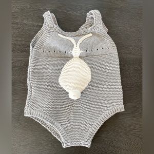 Stella McCartney Knitted Baby Bunny Romper Onesie